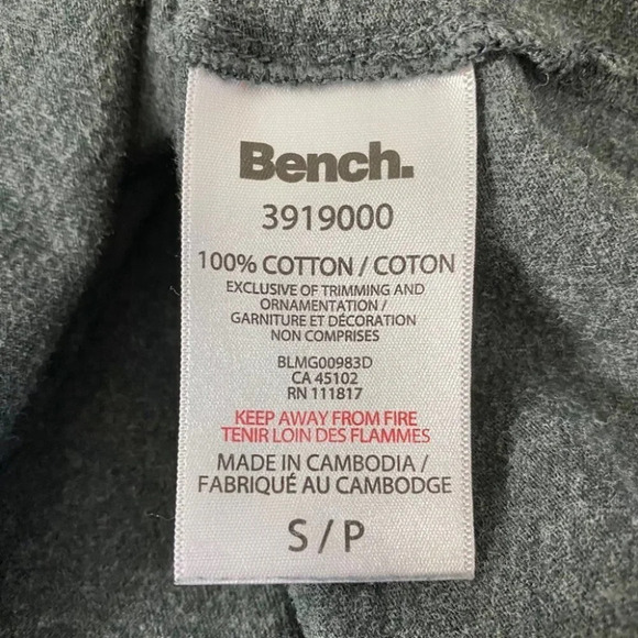 Bench Grey Short Sleeve Logo Tee Shirt - Picture 5 of 5